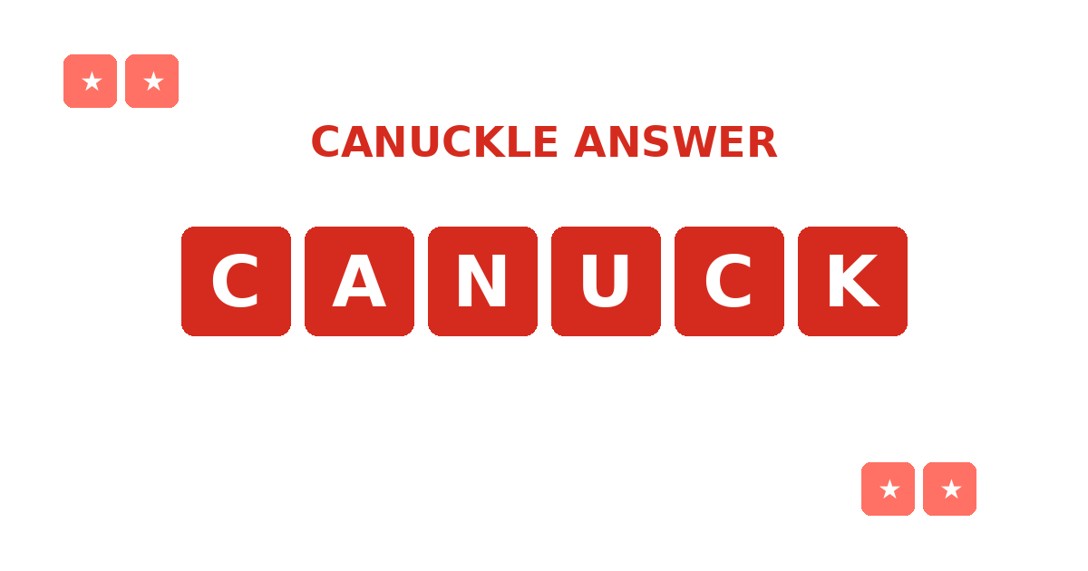 Canuckle answer