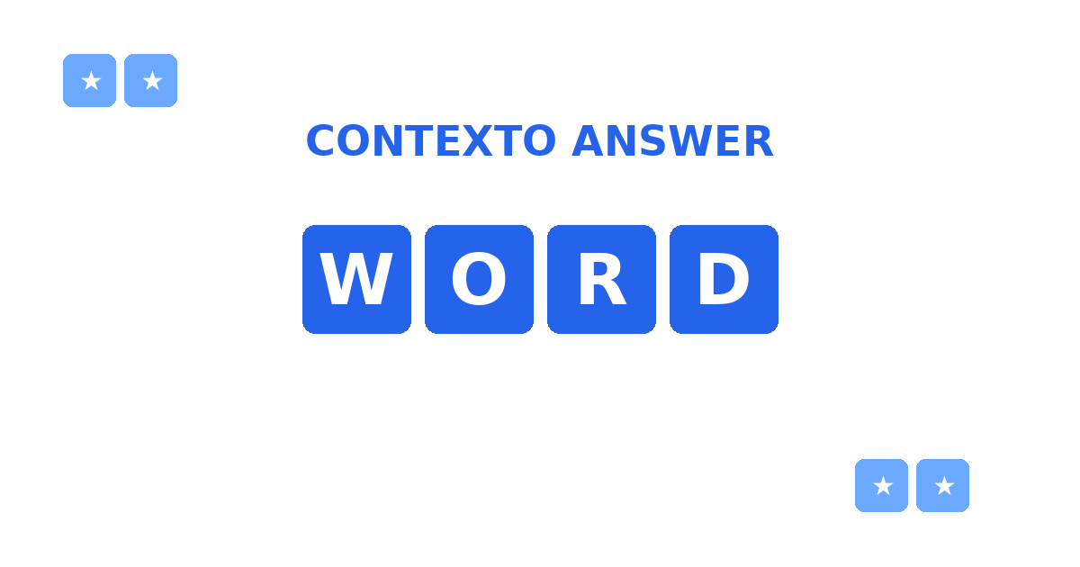 Contexto answer